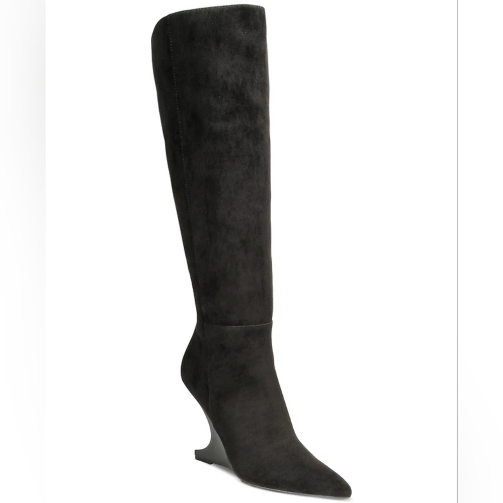 Aaj By Aminah Women's Indigo Tall Dress Boots SZ 7 New In Box